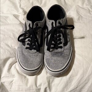 Vans Men's Gray and Black Sneakers